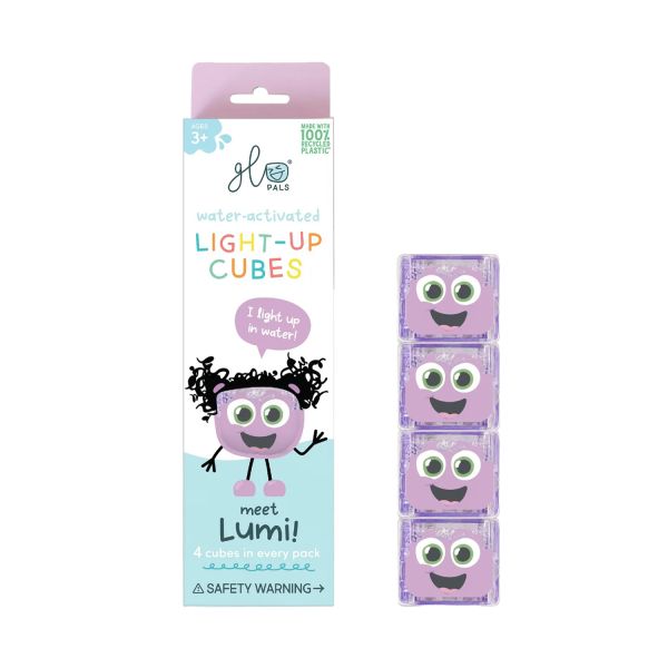 Glo Pals Cubes Light Up Lumi Purple 4-Pack Glo Pals Cubes Light Up Lumi Purple 4-Pack