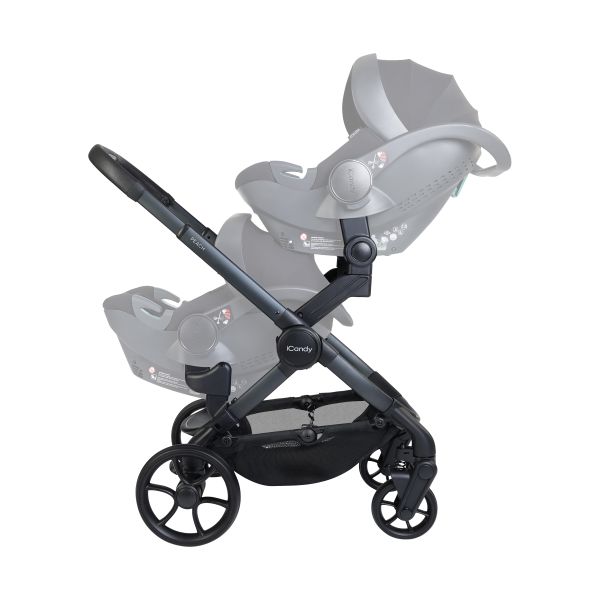 ICandy Peach 8 Twin Kinderwagen 2-in-1 - Complete Bundel - Grey ICandy Peach 8 Twin Kinderwagen 2-in-1 - Complete Bundel - Grey