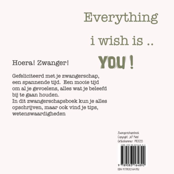 Jep! Kids Zwangerschapsboek Smoke Roze Jep! Kids Zwangerschapsboek Smoke Roze