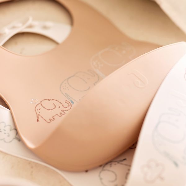 Elephant Tales Siliconen Slabbetjes - 2 Stuks Elephant Tales Siliconen Slabbetjes - 2 Stuks