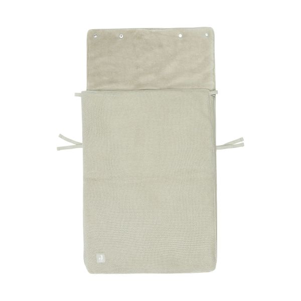 Jollein Voetenzak Autostoel Groep 0+ 3/5 Punts Basic Knit Olive Green