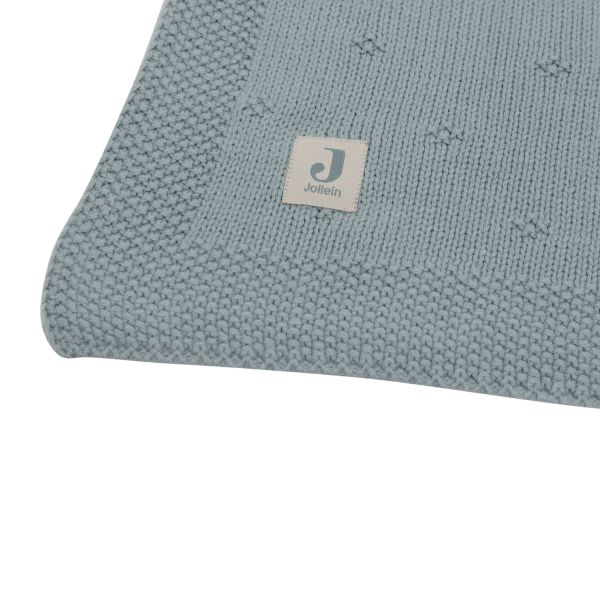 Jollein Cosy Knit Wiegdeken - 75 x 100 cm - Sea Green Jollein Cosy Knit Wiegdeken - 75 x 100 cm - Sea Green