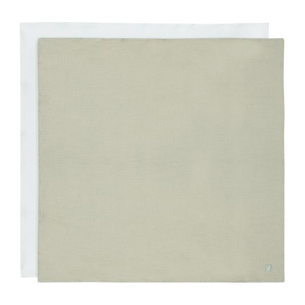 Jollein Multidoek tetra Large Olive Green / Ivory 115 x 115 cm 2-Pack Jollein Multidoek tetra Large Olive Green / Ivory 115 x 115 cm 2-Pack