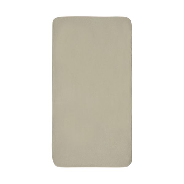 Jollein Juniorhoeslaken Jersey Olive Green 70 x 140/75 x 150 cm
