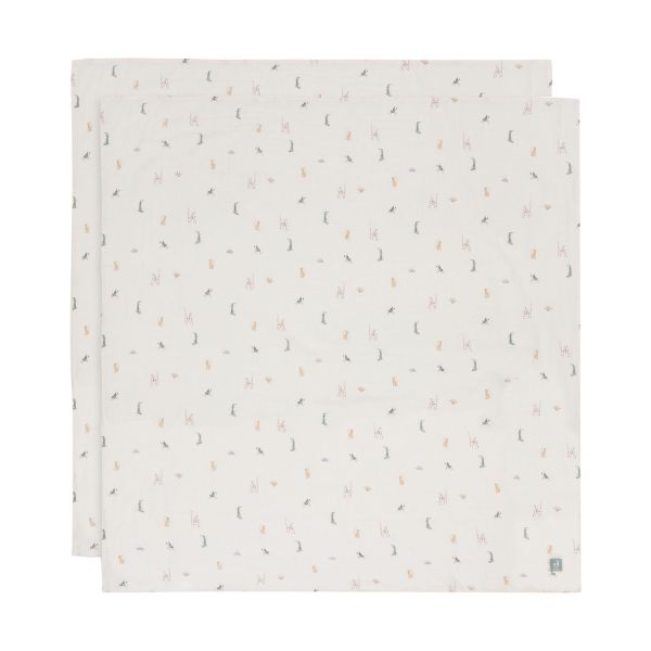 Jollein Jungle Jambo Large Multidoek - 2 Pack - 115 x 115 cm - Hydrofiel Jollein Jungle Jambo Large Multidoek - 2 Pack - 115 x 115 cm - Hydrofiel