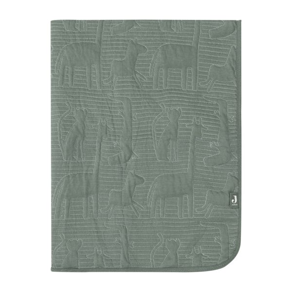 Jollein Jungle Jambo Ledikantdeken - 100 x 150 cm - Ash Green / Laurel