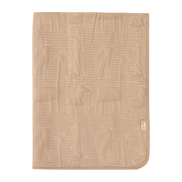 Jollein Jungle Jambo Ledikantdeken - 100 x 150 cm - Biscuit / Oatmeal Jollein Jungle Jambo Ledikantdeken - 100 x 150 cm - Biscuit / Oatmeal