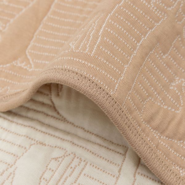Jollein Jungle Jambo Ledikantdeken - 100 x 150 cm - Biscuit / Oatmeal Jollein Jungle Jambo Ledikantdeken - 100 x 150 cm - Biscuit / Oatmeal