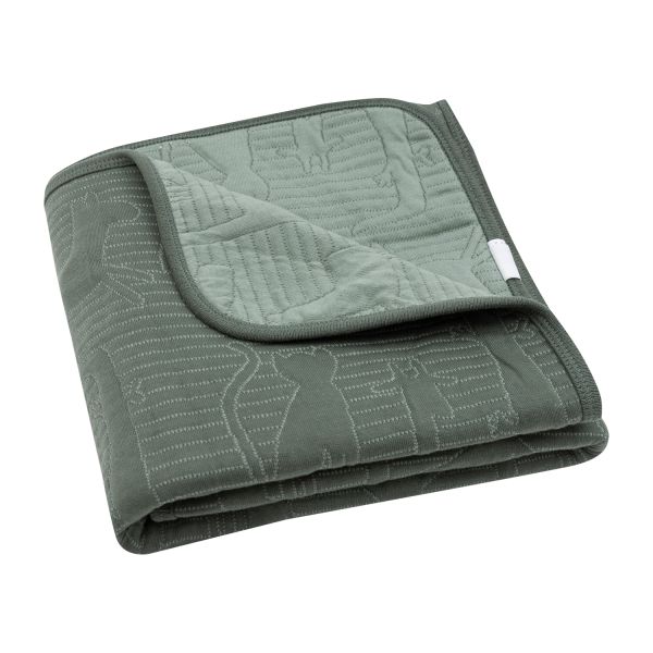 Jollein Jungle Jambo Wiegdeken - 75 x 100 cm - Ash Green / Laurel