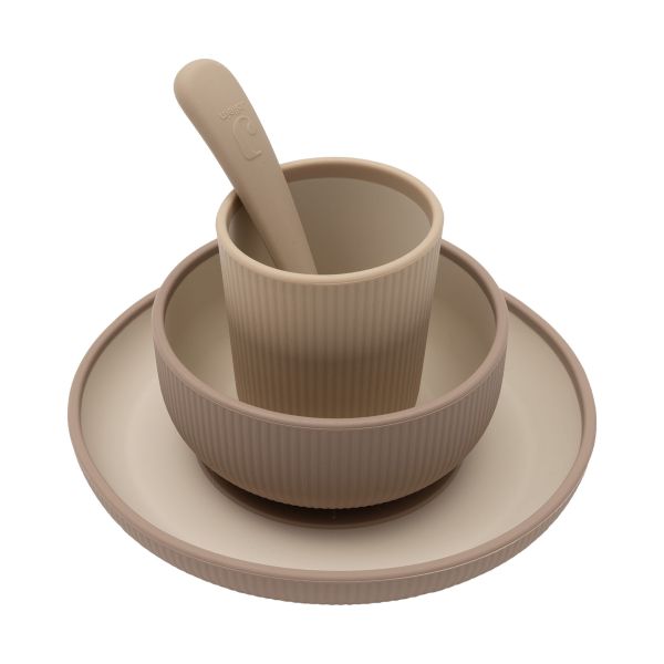 Jollein Kinderserviesset - Siliconen - Natural Shades