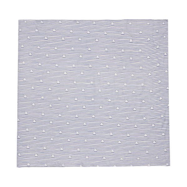 Jollein Multidoek Hydrofiel Large Miffy Stripe Navy 115 x 115 cm 2-Pack