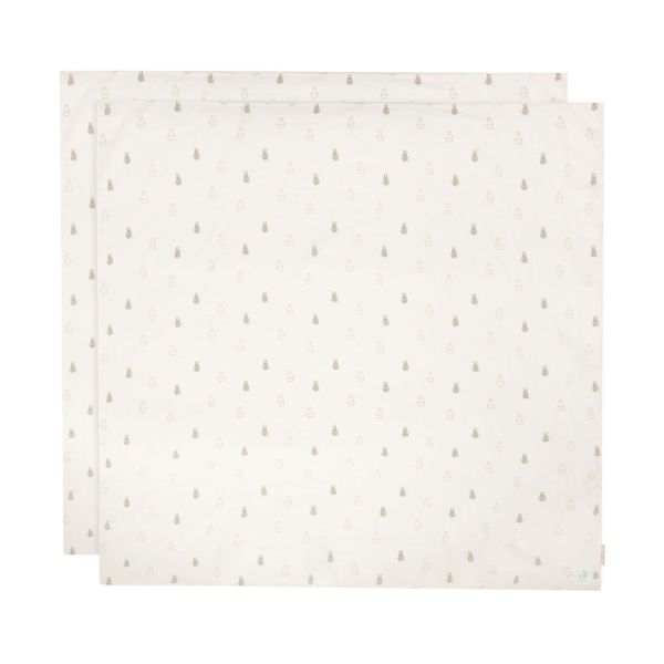 Jollein Happy Miffy Multidoek - 2 Stuks - 115 x 115 cm - Tetra - Nougat Jollein Happy Miffy Multidoek - 2 Stuks - 115 x 115 cm - Tetra - Nougat