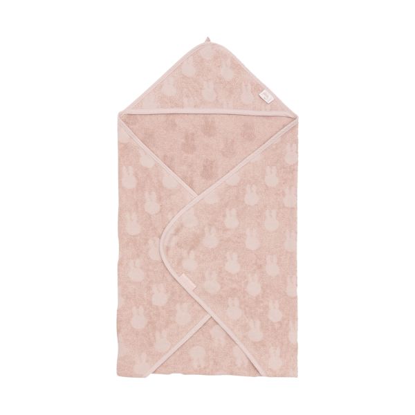 Jollein Jacquard Badcape Miffy - Badstof - 75x75 cm - Wild Rose Jollein Jacquard Badcape Miffy - Badstof - 75x75 cm - Wild Rose