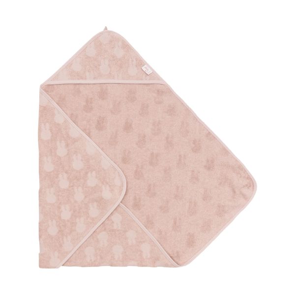 Jollein Jacquard Badcape Miffy - Badstof - 75x75 cm - Wild Rose Jollein Jacquard Badcape Miffy - Badstof - 75x75 cm - Wild Rose