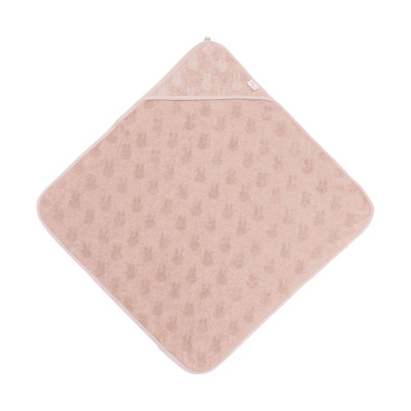 Jollein Jacquard Badcape Miffy - Badstof - 75x75 cm - Wild Rose Jollein Jacquard Badcape Miffy - Badstof - 75x75 cm - Wild Rose