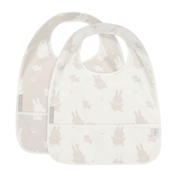 Jollein Slab Waterproof Miffy & Snuffy Nougat 2-Pack Jollein Slab Waterproof Miffy & Snuffy Nougat 2-Pack