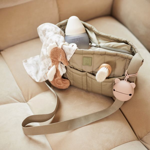 Jollein Moos Luiertas - Puffed - Olive Green Jollein Moos Luiertas - Puffed - Olive Green