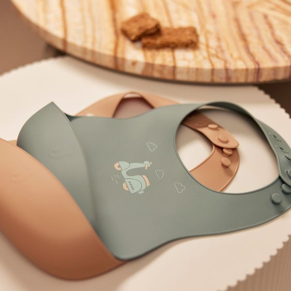 Jollein Slab Siliconen - On The Go - 2 Stuks Jollein Slab Siliconen - On The Go - 2 Stuks