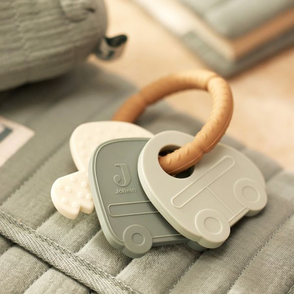 Jollein On The Go Bijtring Sleutelbos - Siliconen