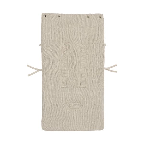 Jollein Sprinkle Knit Voetenzak - Groep 0+ 3/5 Punts Gordel - Sand Jollein Sprinkle Knit Voetenzak - Groep 0+ 3/5 Punts Gordel - Sand