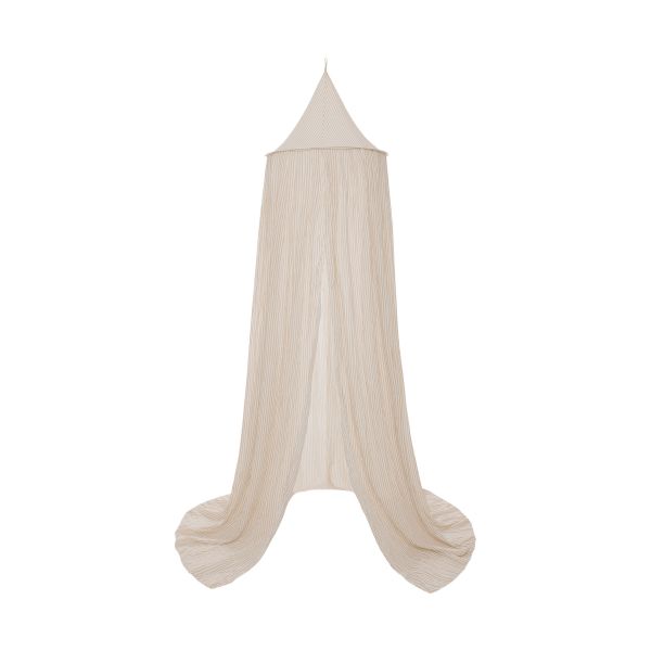 Jollein Stripe Klamboe - 245 cm - Oatmeal/Hazel