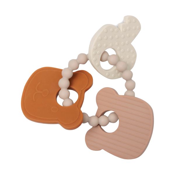 Jollein Bijtring Siliconen Teddy Bear 15 x 11 x 1 cm