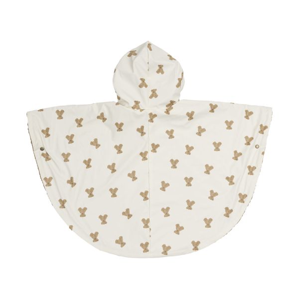 Jollein Teddy Fleece Outdoor Poncho Waterafstotend - Mini Teddy Bear