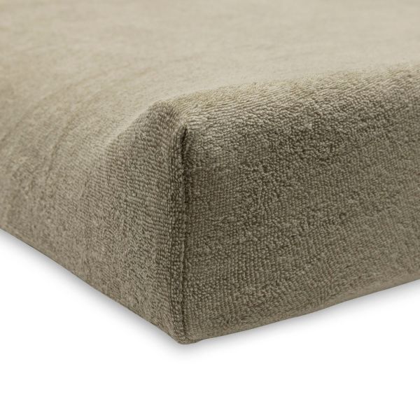 Jollein Aankleedkussenhoes Badstof Olive Green 2-Pack Jollein Aankleedkussenhoes Badstof Olive Green 2-Pack