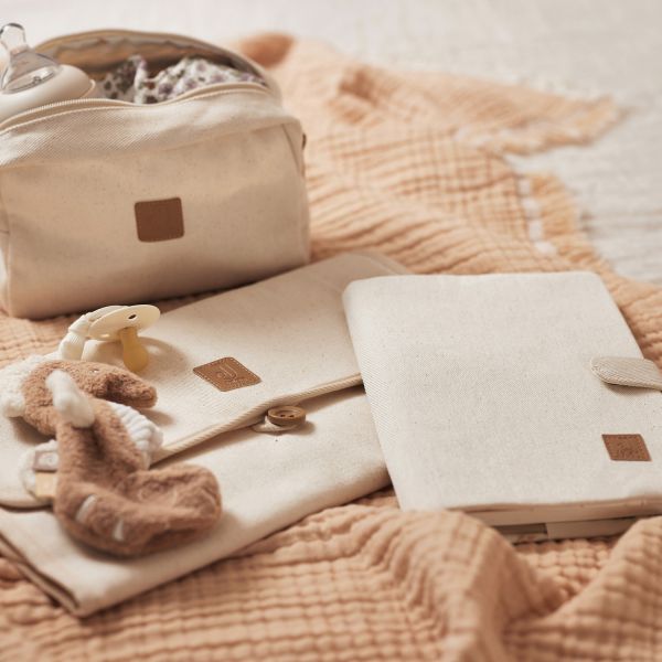 Jollein Verschoningsmat Met Opbergvakken Twill Natural Jollein Verschoningsmat Met Opbergvakken Twill Natural