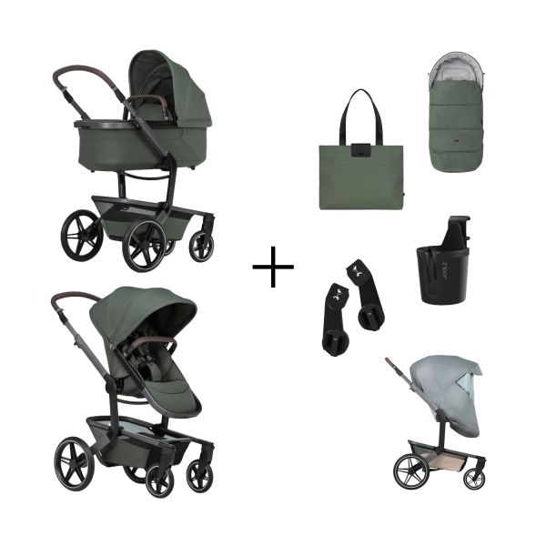 Joolz Day 5 Essential Newborn Bundel 2-in-1 Kinderwagen - Forest Green
