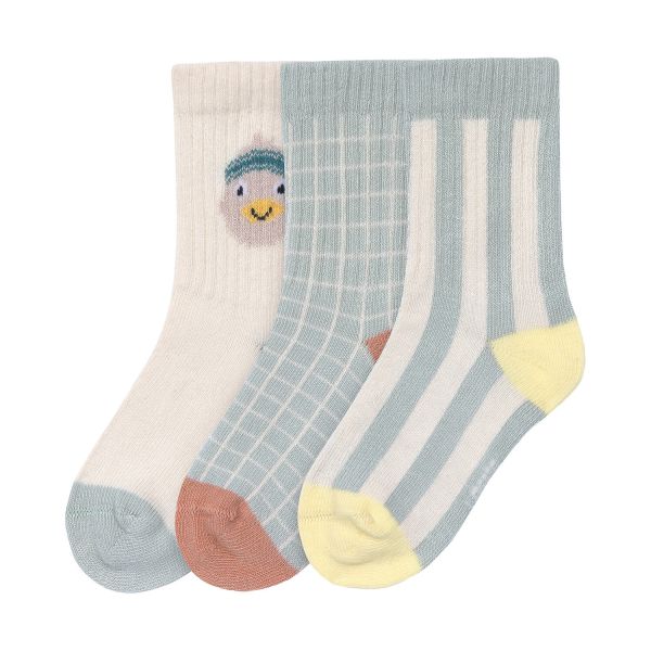 Laessig Tennis Socks 3 pcs GOTS Duck - Maat 19‑22 Laessig Tennis Socks 3 pcs GOTS Duck - Maat 19‑22