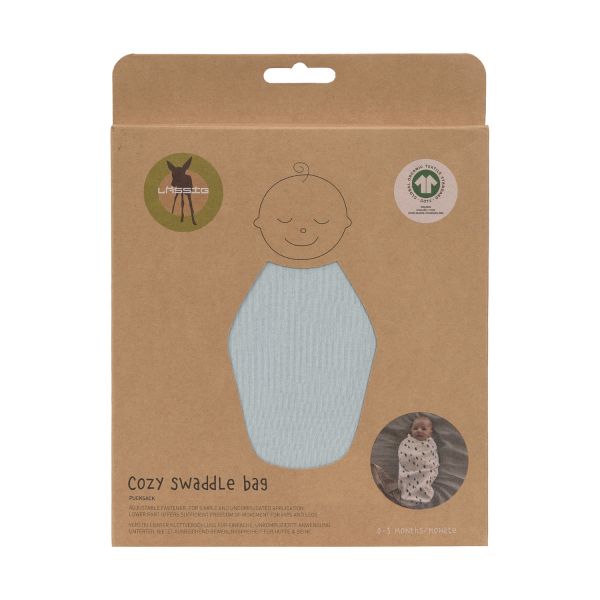 Lässig Cozy Swaddle Bag GOTS - Granite Green - 0-3 Maanden
