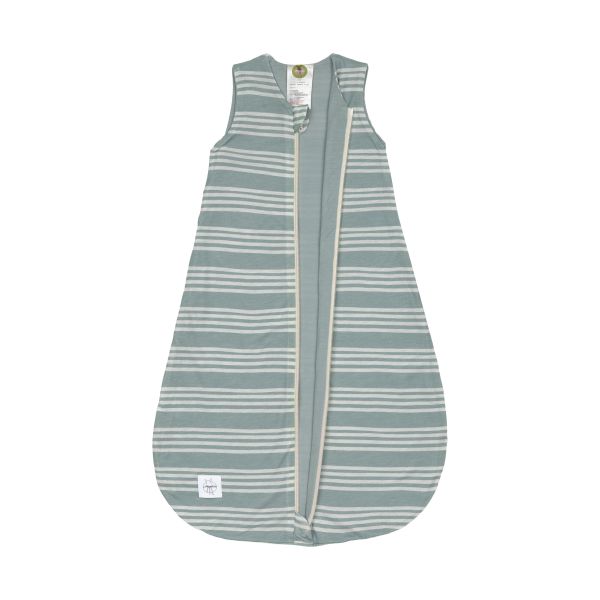 Lässig Zomerslaapzak - Maat 62/68 - Tencel - Striped Granite Green Lässig Zomerslaapzak - Maat 62/68 - Tencel - Striped Granite Green