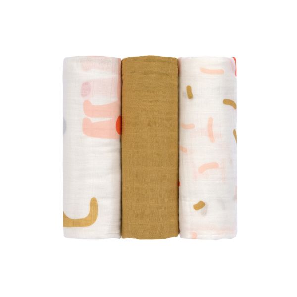 Lässig Heavenly Soft Swaddle L Little Mateys Spicy Orange 80 x 80 cm 3-Pack Lässig Heavenly Soft Swaddle L Little Mateys Spicy Orange 80 x 80 cm 3-Pack