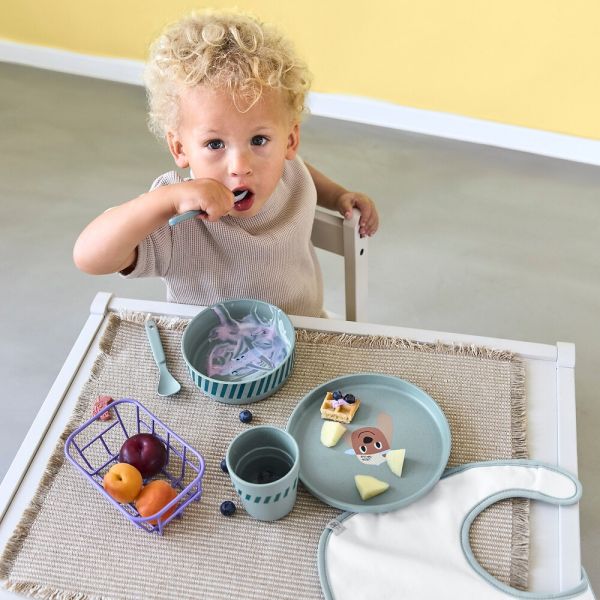 Lässig Tiny Team Dog Dinerset - Groen/Blauw Lässig Tiny Team Dog Dinerset - Groen/Blauw