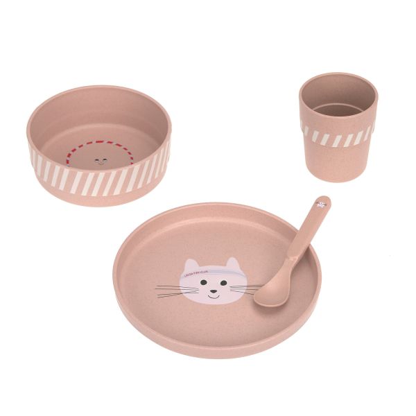 Lässig Tiny Team Cat Dinerset - Roze Lässig Tiny Team Cat Dinerset - Roze