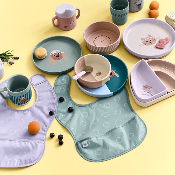 Lässig Tiny Team Dog Bord - PP/Cellulose - Blauw Lässig Tiny Team Dog Bord - PP/Cellulose - Blauw