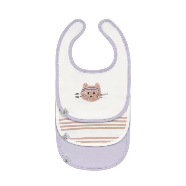 Lässig Tiny Team Cat Newborn Slab – 3 Stuks – Paars