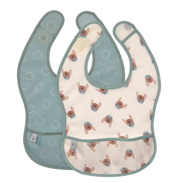 Lässig Tiny Team Dog Slab Lichtgewicht - 2 Stuks - Groen/Blauw Lässig Tiny Team Dog Slab Lichtgewicht - 2 Stuks - Groen/Blauw