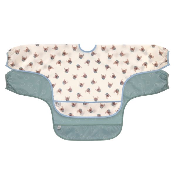 Lässig Tiny Team Dog Slab Met Mouwen - 2 Stuks - Groen/Blauw Lässig Tiny Team Dog Slab Met Mouwen - 2 Stuks - Groen/Blauw