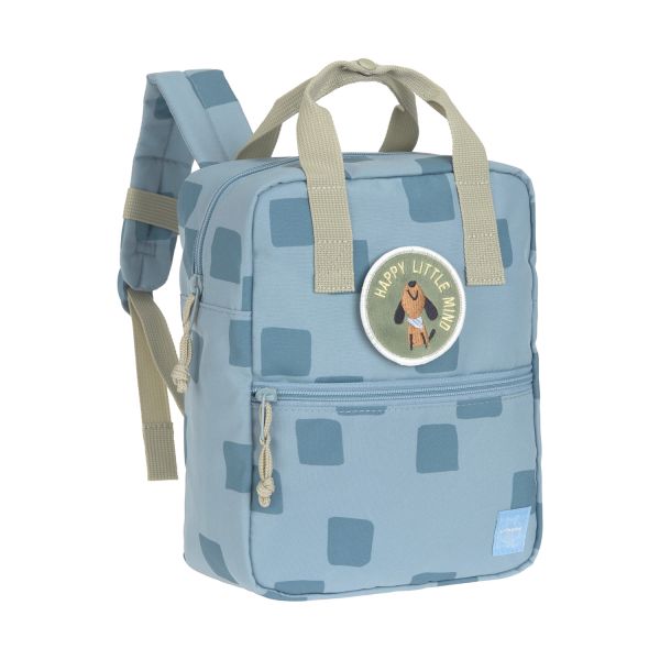 Lässig Rugzak Mini Square - Pattern Party - Blue Lässig Rugzak Mini Square - Pattern Party - Blue