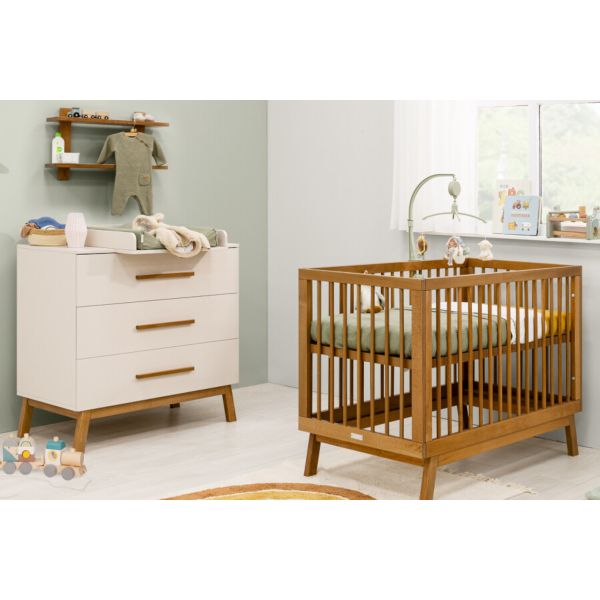 Bopita Ledikant 60 x 120 - Commode - Kaleo - Dune/Rose Wood Bopita Ledikant 60 x 120 - Commode - Kaleo - Dune/Rose Wood