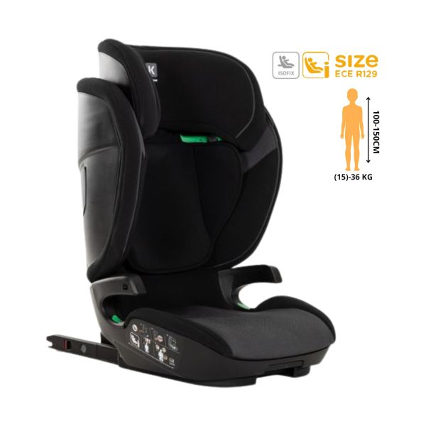 Kidsriver Autostoel Omega-S Zwart Kidsriver Autostoel Omega-S Zwart