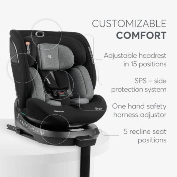 Kikkaboo Autostoel i-Orbit Donker Grijs