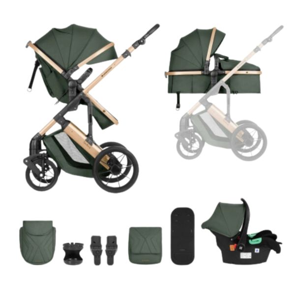 Kikkaboo Darling Kinderwagen 3-in-1 - Leger Groen