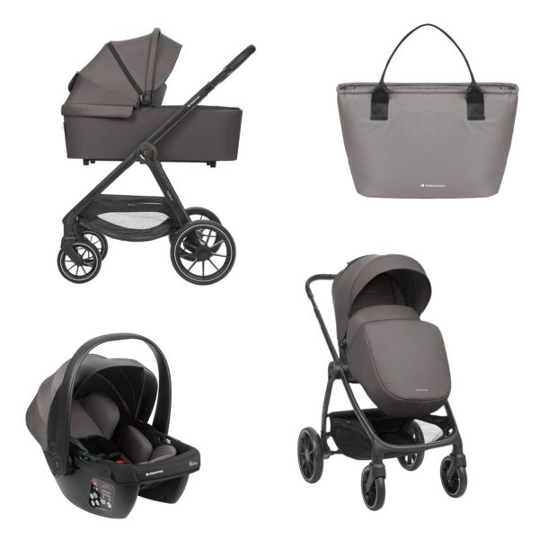 Kikkaboo Modena Kinderwagen 3-in-1 - Donkergrijs