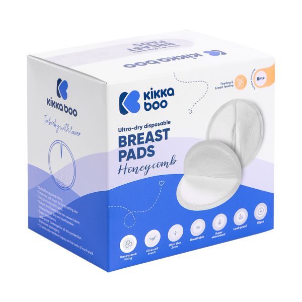 Kikkaboo Wegwerp Zoogcompressen Honeycomb 25 stuks