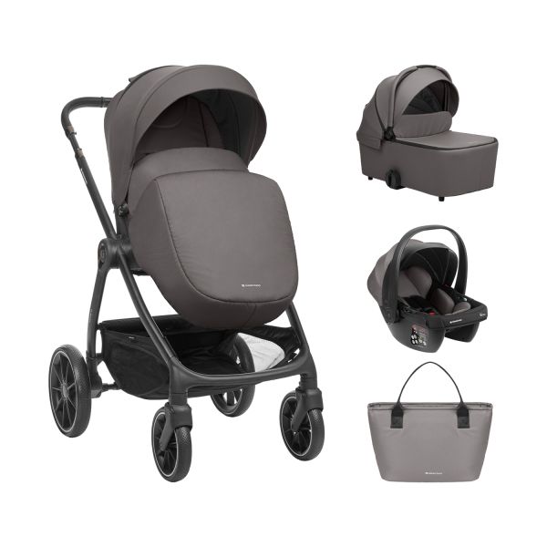 Kikkaboo Modena Kinderwagen 3-in-1 - Donkergrijs