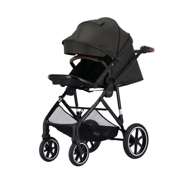Puck Kinderwagen 3-in-1 Carl Donkergroen