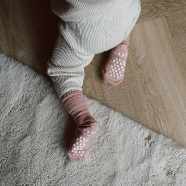 KipKep Blijf-Sokjes - 18-24 Mnd - Antislip - 1-Pack - Mauve KipKep Blijf-Sokjes - 18-24 Mnd - Antislip - 1-Pack - Mauve